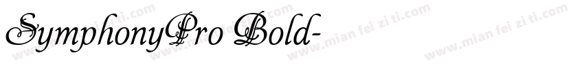 SymphonyPro Bold字体转换